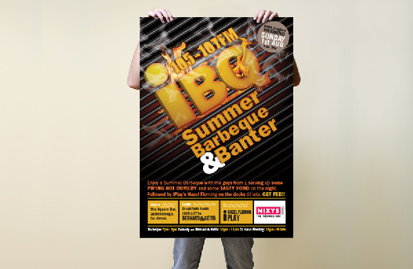 Poster for the iRadio Summer BBQ Event